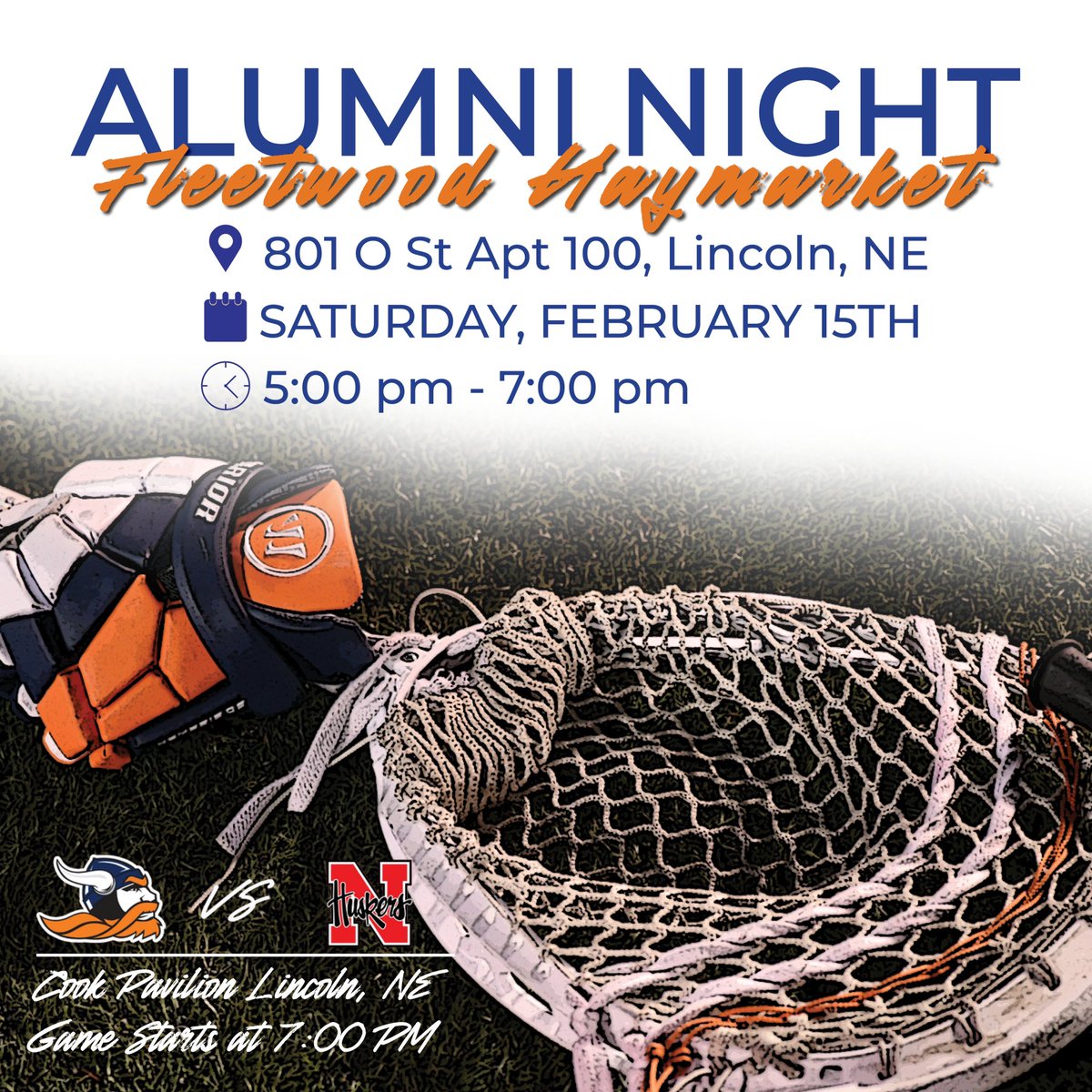 Midland University Men's Lacrosse (@midlandumlax) on Twitter photo π¨ ALUMNI π¨
Join us Saturday, Feb. 15th for an alumni reunion followed by our exhibition game vs. Nebraska.
If you are interested in attending, email Coach Myhre at myhre@midlandu.edu for more information. π€
Go Warriors!
#alumni #lacrosse #HornsUp π¨ ALUMNI π¨
Join us Saturday, Feb. 15th for an alumni reunion followed by our exhibition game vs. Nebraska.
If you are interested in attending, email Coach Myhre at myhre@midlandu.edu for more information. π€
Go Warriors!
#alumni #lacrosse #HornsUp