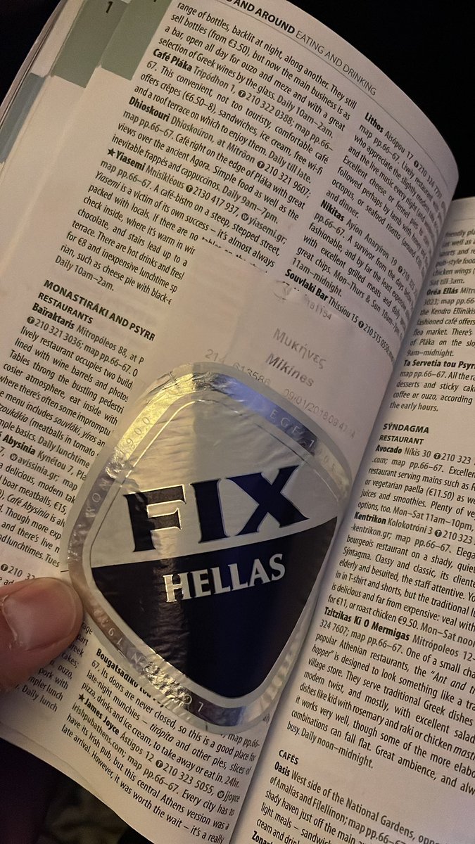 HarpreetKhara's tweet image. second hand @RoughGuides - thanks Alice ! she liked beer too. Pretty cool the story continues with me #Bookfinds 
#AthensAdventures