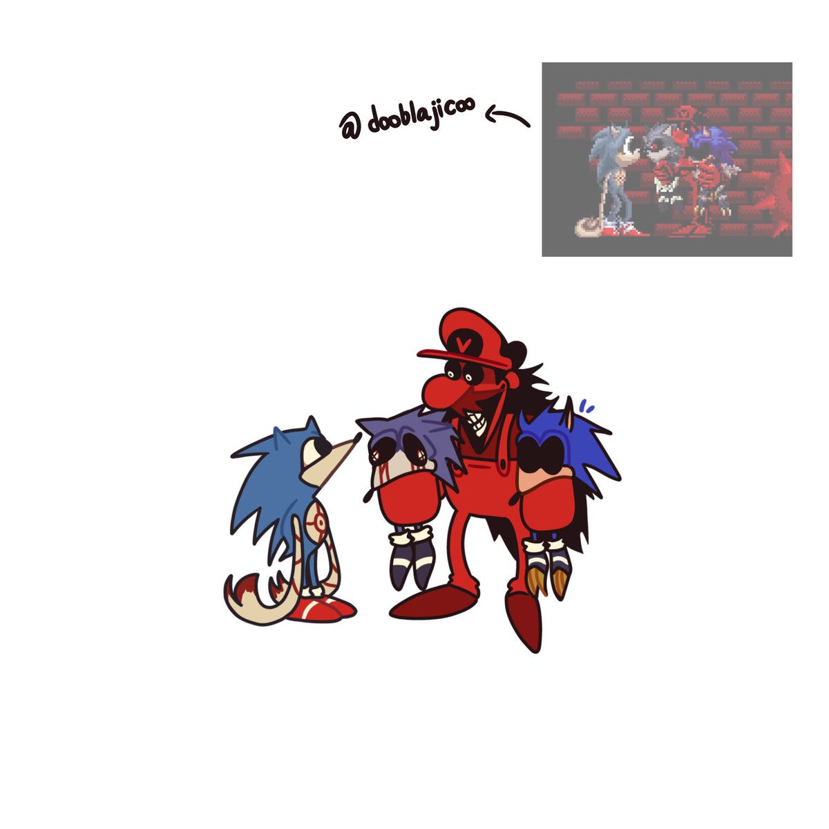 Ivyy369's tweet photo. ลายเส้นชั้นดูโง่มากแก@vioos08926cara 
Old man and three hedgehogs 

#execommunity #sonicexe #Mrvirtual #CurseoftheCrimsonPhantom https://t.co/0IevUpBk4W