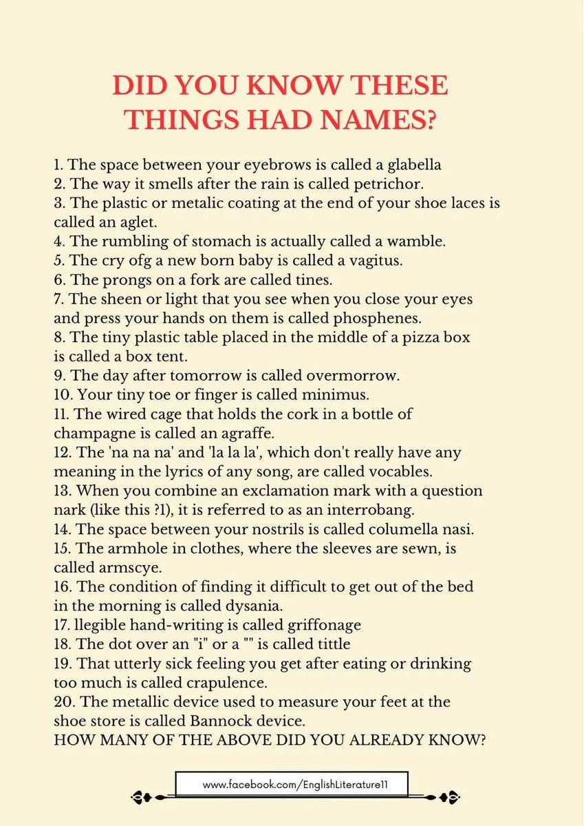 A cool guide to some things you may not know