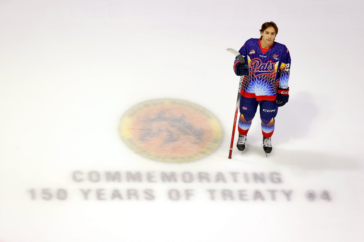 The Regina Pats Hockey Club has partnered with Rodger Ross and Quentin Karmark of 4 Claws Inc. to design Indigenous-themed jerseys that the Pats will wear during their Indigenous Celebration Night on Feb. 7!

PLACE BID🔗: 32auctions.com/organizations/…