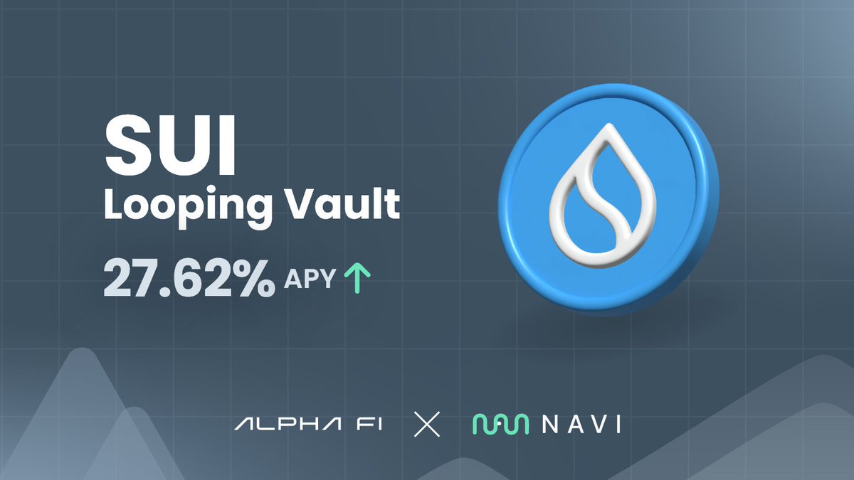 AlphaFiSUI's tweet image. When others panic sold $SUI, you accumulated.
Now leverage that conviction.

Our NEW looping vault turns your spot position into the highest yields on Sui.