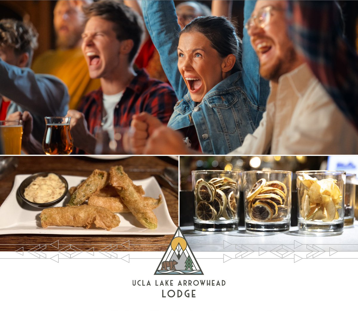 We're less than a week from the Big Game! On Sunday, cheer on your team surrounded by your community in our historic North Shore Tavern. Tix: $59 🤩🏈

Reserve now by emailing laccdining@ha.ucla.edu 🙌

#SuperSunday #GoTeam #NorthShoreTavern #LakeArrowhead #CommunityLove