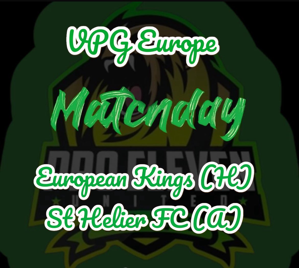 Heute ist wieder Spieltach!!!!
<a href="/VPGEurope/">Virtual Pro Gaming | Europe</a> <a href="/EuropeanKingsEK/">European Kings 👑</a> <a href="/sthelierFC/">St Helier FC</a>