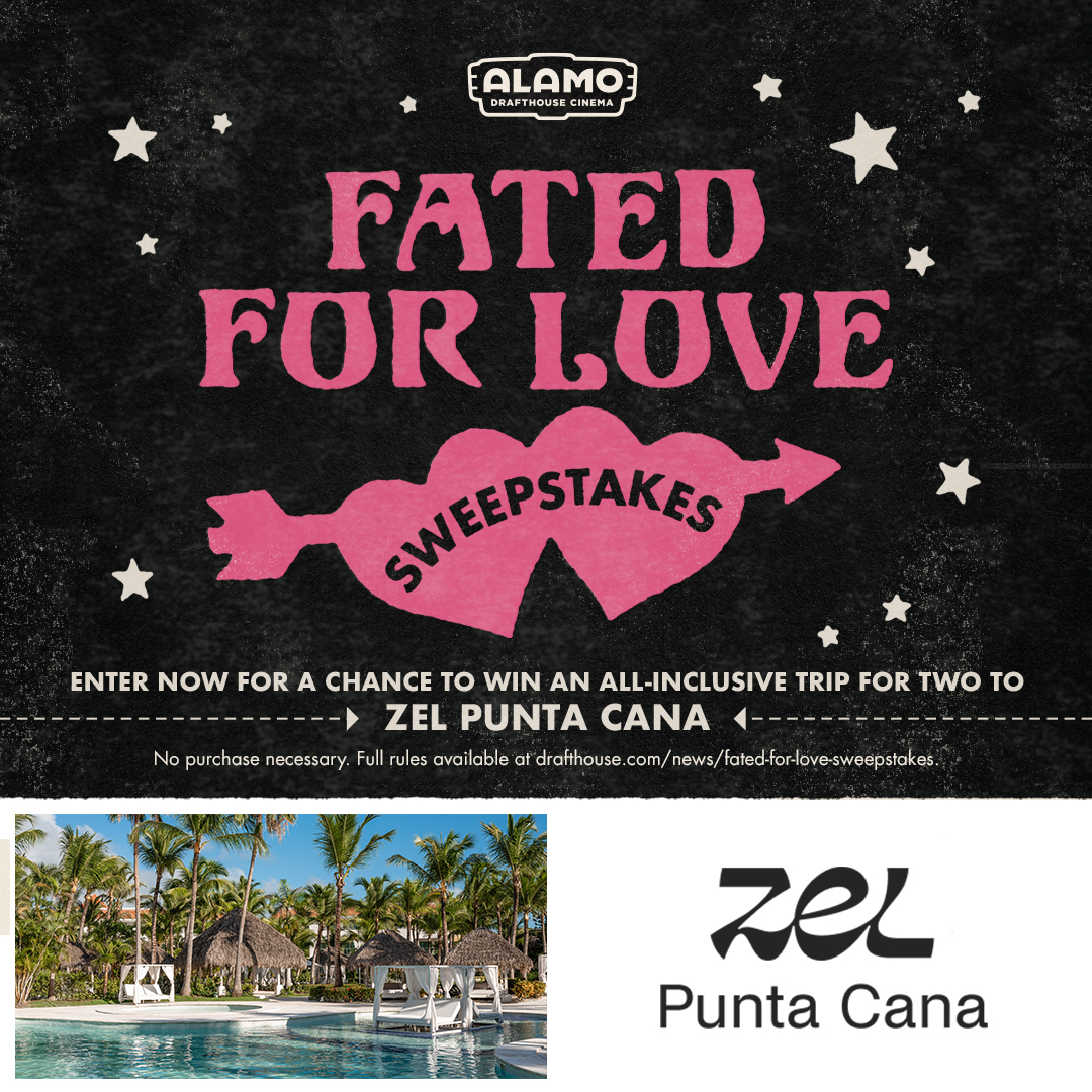 We’ve peered deep into our crystal ball and into your future, and there’s one thing we see very clearly – love! Enter now for a chance to win a romantic all-inclusive 4-night stay for two at Zel Punta Cana in the Dominican Republic: drafthouse.com/news/fated-for…