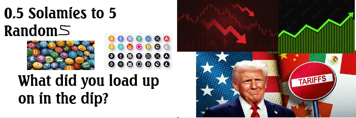 🎁 CONTEST 🎁 

0.5 SOL to 5 random people. What did you load up on?

Like, comment, retweet and follow on Twitter