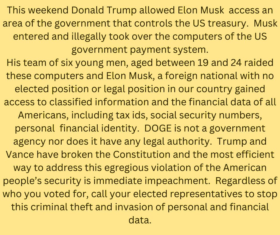 DOGE is not a government agency and Elon is not a government employee or appointee.