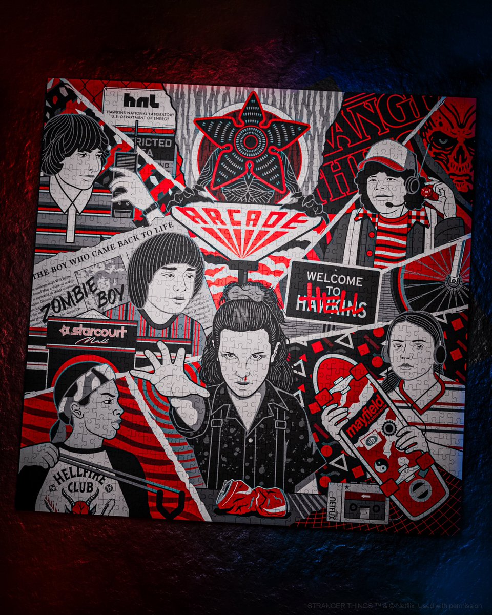 🧩 Ready to enter the Upside Down? Join the gang and uncover all of the mysteries of Hawkins with our Stranger Things Jigsaw Puzzle - Now Available! theory11.com/strangerthings… 💥 #strangerthings #theory11