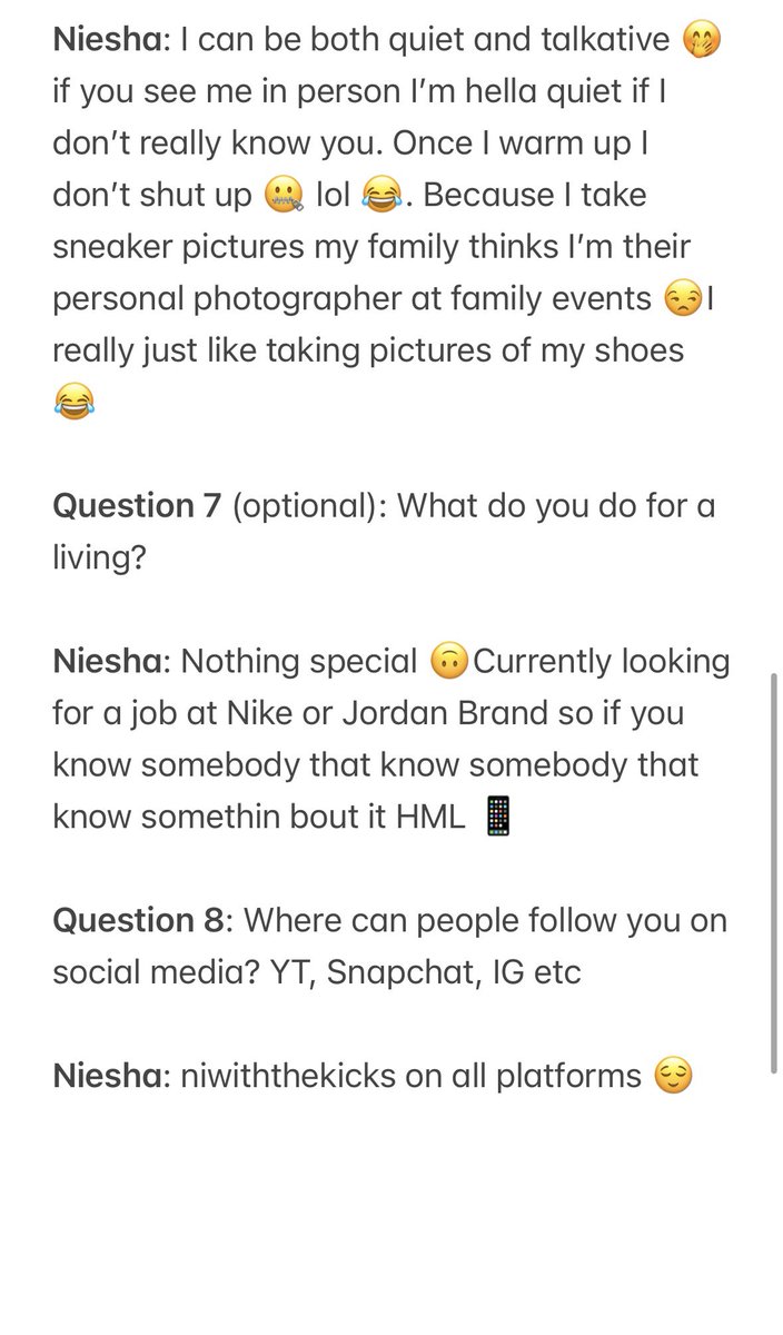 SneakerAdmirals's tweet photo. Sneaker Admirals are happy to introduce Profile #367 of our ongoing weekly #ProfileSpotlight series featuring you, our loyal followers!
For our 367th follower spotlight meet @NIwiththekicks
Pls share & RT & throw her a follow! https://t.co/p0CQkEk1Ll