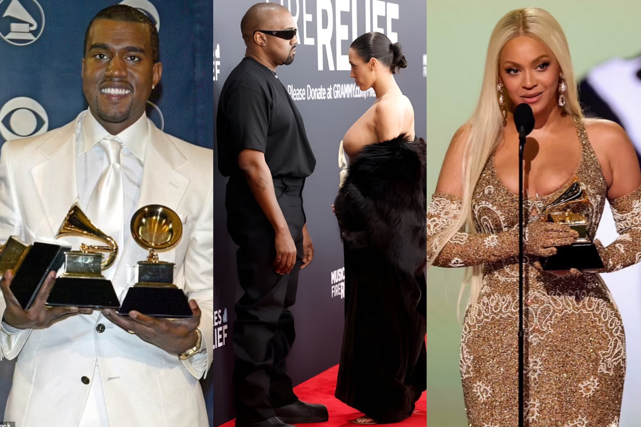 INFORMATNEWS.COM on X: "Kanye West steals Beyonce's thunder: Rapper's INTENTIONAL 0utrageous na k£d stunt with wife Bianca disrupts singer's big night - after years of criticising Grammys FULL STORY 👇 https://t.co/OLLXYEREg7 #GRAMMYs #