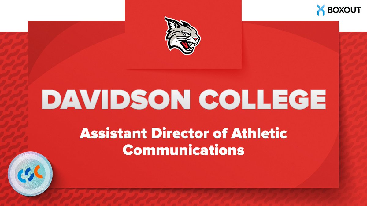 🚨JOB POSTING🚨
<a href="/DavidsonWildcat/">Davidson Athletics</a> - Assistant Director of Athletic Communications

…center.collegesportscommunicators.com/jobs/21023266/…