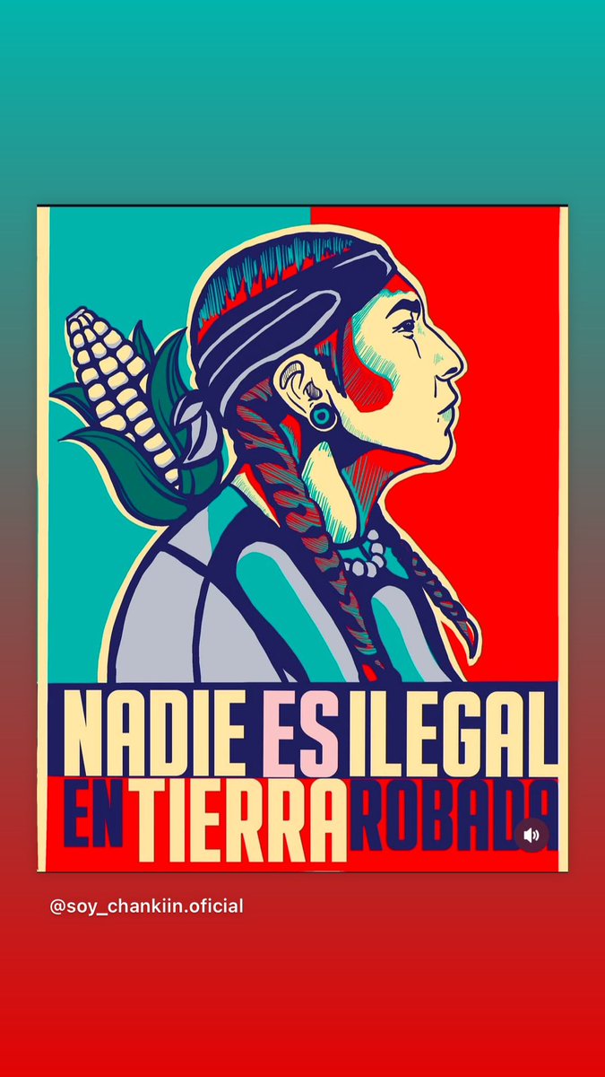 Nadie es Ilegal en tierra robada.
#Mexico 
#IzquierdaValiente 
#MigrantesUnidos