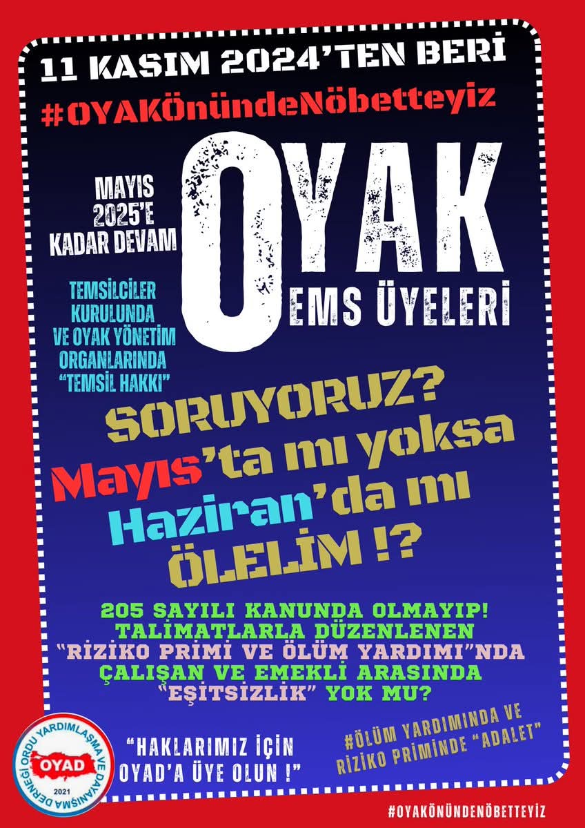 OYAK önündeki İLETİŞİM ETKİNLİĞİNİMİZİN 86. gününde 04.02.2025 Salı Günü Saat 13.00-15.00 arasında üyelerimizle buluşmaya devam ediyoruz. 

 SORU-CEVAP bölümümüzde yarın  sorup yine biz cevap vereceğiz.

  SORU: OYAK üye hizmetleri politikasına ilişkin görüşler ve bunun