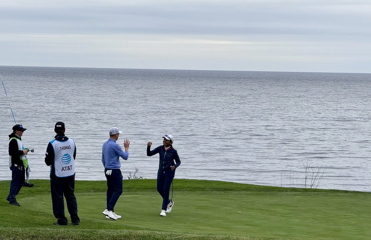 CondoleezzaRice's tweet image. Grateful for another unforgettable week at Pebble Beach. Always an honor to be part of the @attproam. Thanks to my partner, @justinthomas34, and congratulations to @McIlroyRory