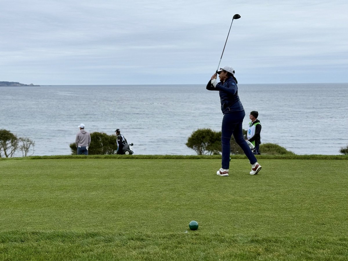 CondoleezzaRice's tweet image. Grateful for another unforgettable week at Pebble Beach. Always an honor to be part of the @attproam. Thanks to my partner, @justinthomas34, and congratulations to @McIlroyRory