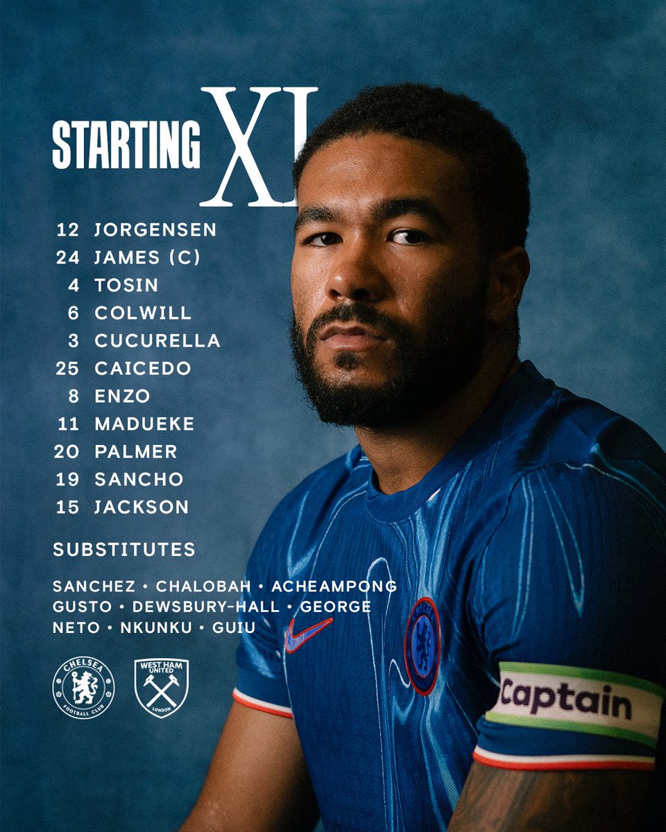 Two changes to your Chelsea XI! 🫵🔵

#CFC | #CHEWHU