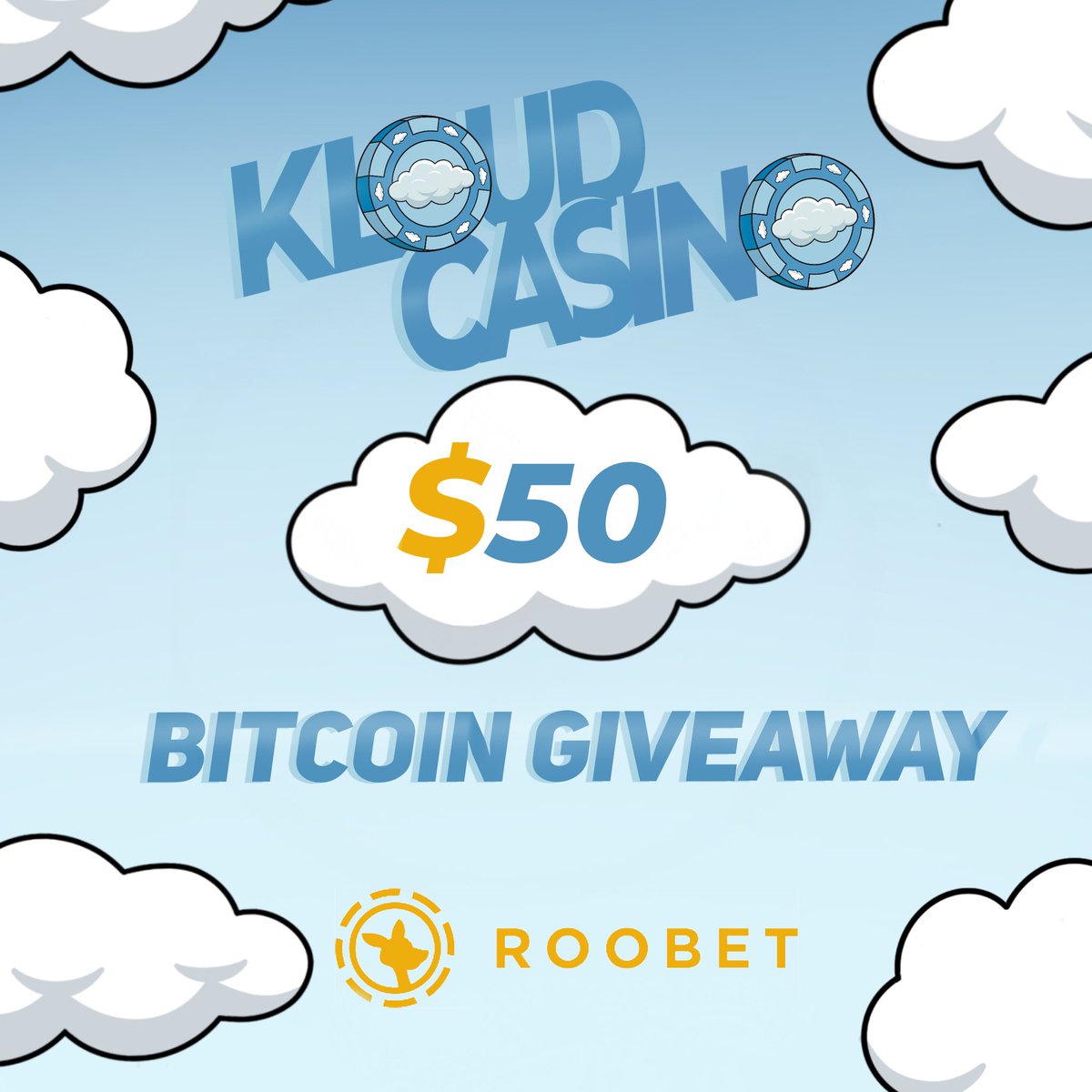 KloudCasino's tweet photo. And one more for luck 😉 Here’s a $50 BC giveaway!! 

To enter:

- Reshare this post
- Follow @KloudCasino 
- Like this video: https://t.co/w89gOJemIj
- Reply here with screenshot of like

This one ends in 48hrs ☁️☁️☁️ Good luck guys 🩵 https://t.co/c8SJ6ZdG9v
