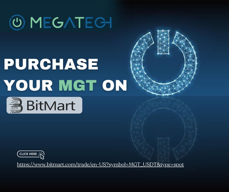 megatech_mgt's tweet photo. 📣MEGATECH MGT 📣
Purchase your MGT on BitMart.

https://t.co/orbAWulLOf...
#MegatechMGT #SolarEnergy #RenewableInvestment #GreenCrypto #SustainableFuture #MGTToken #CleanEnergy #SolarPower #InvestInGreen #BitMartExchange #memecoin100x #twitt https://t.co/v2f0SaBiGL