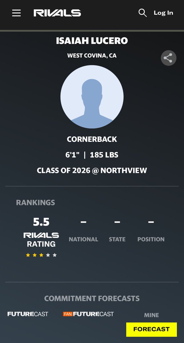 Isaiah Lucero (@_isaiah_lucero) on Twitter photo Thank you <a href="/Rivals/">Rivals</a> for officially naming me a 3 star recruit! Still way more work to be done! <a href="/adamgorney/">Adam Gorney</a> <a href="/NVfootball58/">Northview Football</a> Thank you <a href="/Rivals/">Rivals</a> for officially naming me a 3 star recruit! Still way more work to be done! <a href="/adamgorney/">Adam Gorney</a> <a href="/NVfootball58/">Northview Football</a>