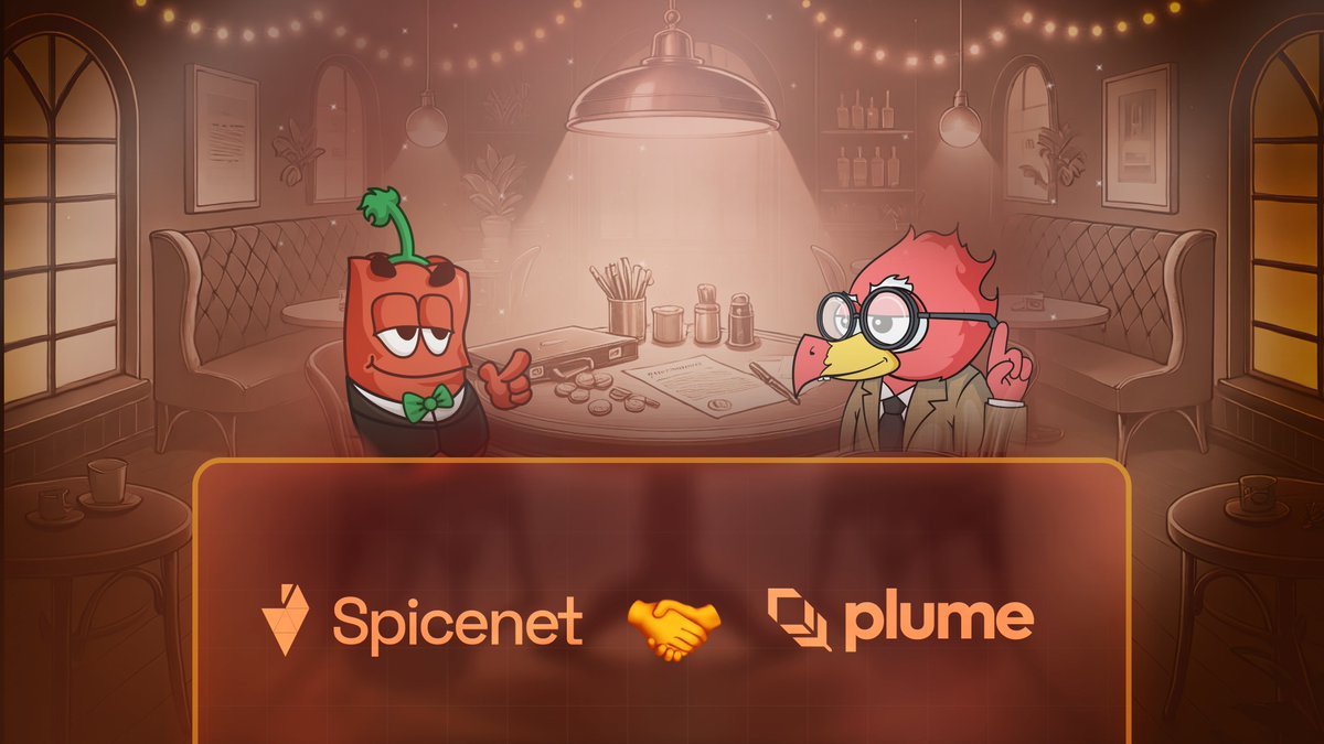 Spicenet (@spicenetio) on Twitter photo Introducing the first official protocol integration with the Spicenet Execution Network: <a href="/plumenetwork/">Plume - RWAfi Chain</a>
Spicenet makes RWAs more composable and accessible across DeFi.
It's RWAFi Szn. Introducing the first official protocol integration with the Spicenet Execution Network: <a href="/plumenetwork/">Plume - RWAfi Chain</a>
Spicenet makes RWAs more composable and accessible across DeFi.
It's RWAFi Szn.