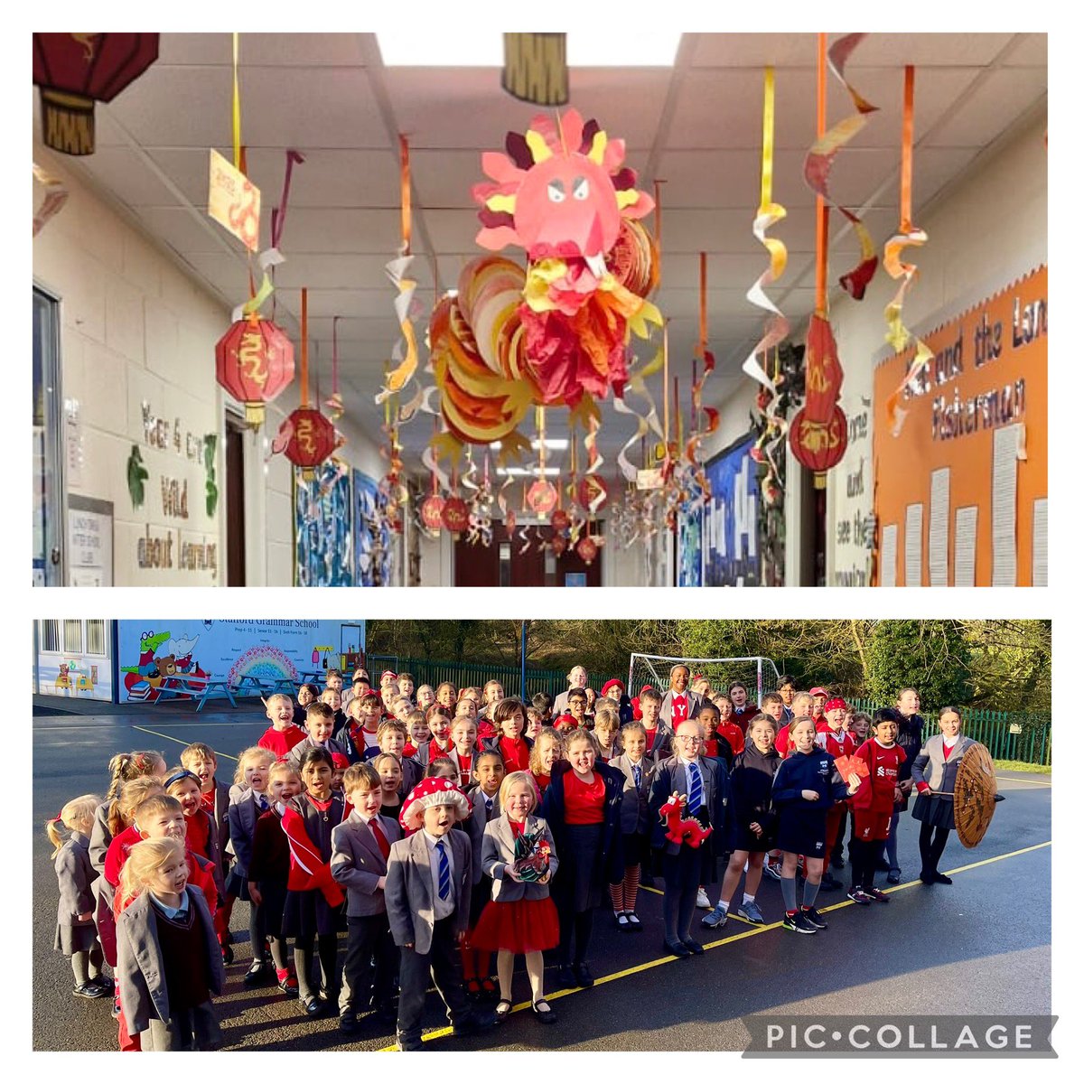 SgsYear3's tweet photo. ✨ Celebrating Chinese New Year at Stafford Prep! ✨
Pupils were treated to a special guest speaker, learned to write their names in Mandarin, made lucky red envelopes with kindness messages and worked together to create a stunning hanging snake for the Year of the Snake! 🐍 https://t.co/1zv2Egt2eL