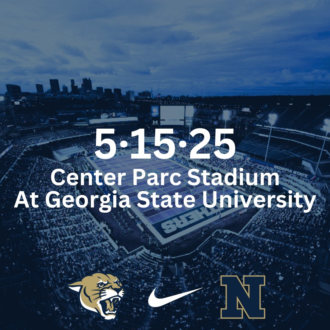 WeAreNewnan's tweet photo. We're excited to announce that our 2025 Spring Game will be played at Center Parc Stadium in Atlanta! Stay tuned for more details! https://t.co/Dca1RCSyUn