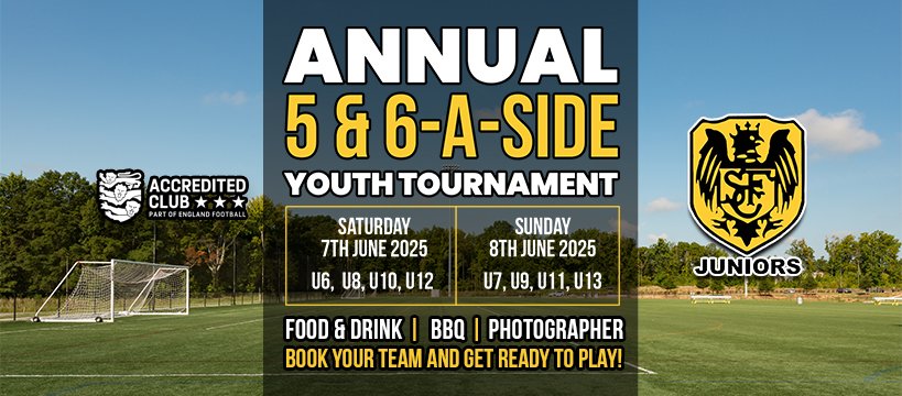 Stotfold Junior FC are pleased to announce its annual tournament for 2025 to be held on 7th-8th June.

Spaces are limited and offered on first come basis.

eventbrite.co.uk/e/stotfold-jun…