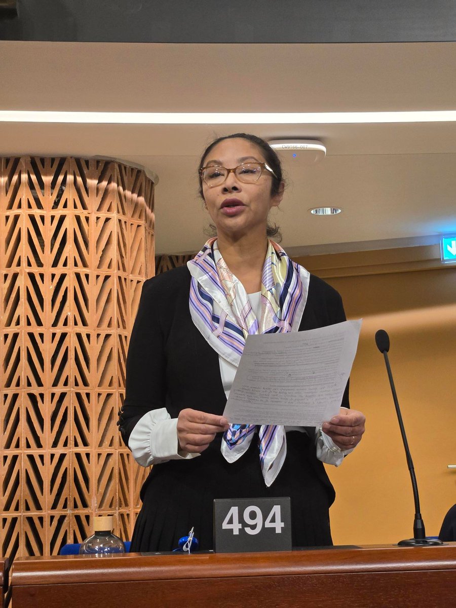 Parl Diplomacy (@parldiplomacy) on Twitter photo #CAEUโs <a href="/drgigiosler/">Senator F. Gigi Osler</a> spoke to #PACEwinter2025 debate on long Covid, noting its impact on hundreds of millions of individuals and urging governments to support those affected, including by cooperating on research funding #CAEUโs <a href="/drgigiosler/">Senator F. Gigi Osler</a> spoke to #PACEwinter2025 debate on long Covid, noting its impact on hundreds of millions of individuals and urging governments to support those affected, including by cooperating on research funding