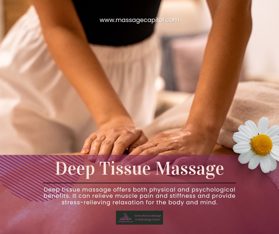 monica_center's tweet photo. Tired of tight muscles? 💪 Deep tissue massage is here to help you relax and heal. 🌴💆♀️
#Deeptissuemassage #MassageLife #SantaMonicaWellness #WellnessJourney #PathToWellness #HolisticTherapy #SelfCareGoals #FootMassageBenefits #RelaxAndUnwind #BodyMindSoul #StressRelief https://t.co/gRuiZ2Emqa
