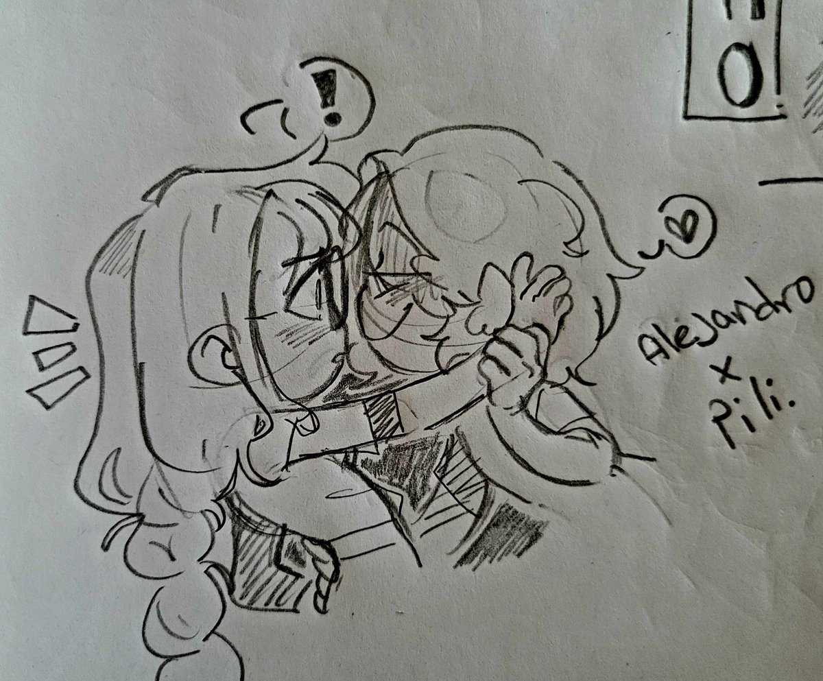 Wipstik_16's tweet image. Hey, ¿Que creen? Hice un Alejandro x Pili jiji. Ale en esta ocasión tomo la iniciativa. ✨

#HDFHS
