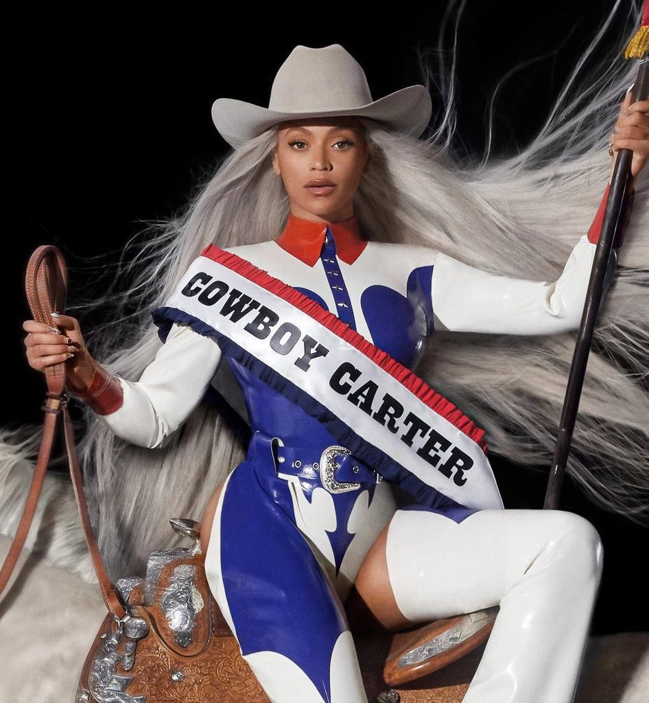 PopTingz's tweet image. Beyoncé's 'COWBOY CARTER' sees a 795% Spotify surge following #GRAMMYs win. (Via @Variety)