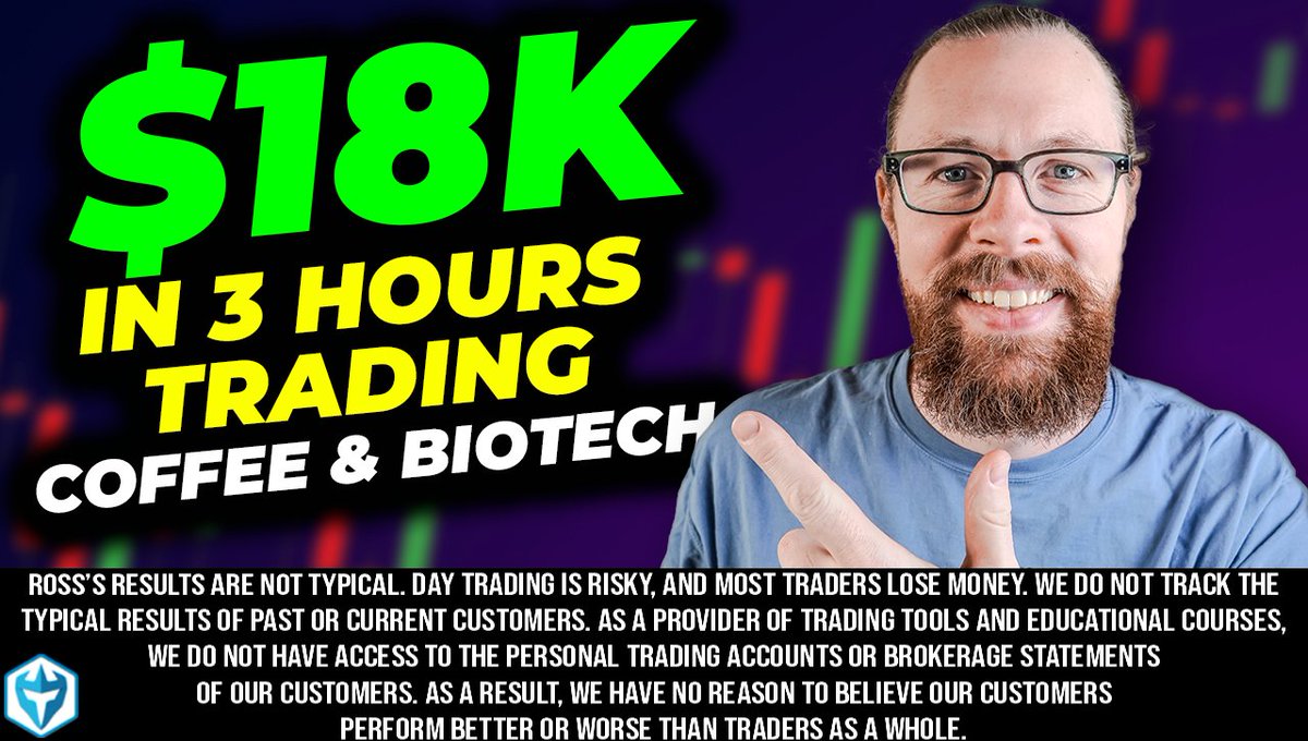 But here is some bad news... youtu.be/bZQ6ZKjGDko

Results are not typical. Day trading is risky and most traders lose money. 
⁠
#daytrading #daytrader #warriortrading #nyse #stocks #nasdaq
#trader #stockmarket #investing