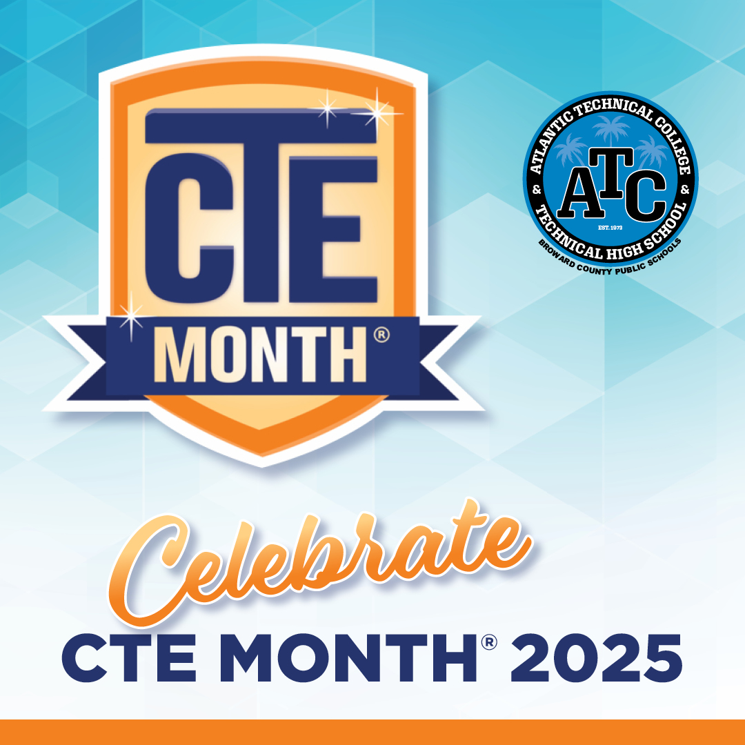 ATCTechCollege's tweet image. Career and Technical Education Month (CTE) - February 2025! Atlantic Tech  CTE programs prepare students to gain certification for in-demand industry careers. Visit AtlanticTechnicalCollege.edu for information on our programs.

#AtlanticTech #CTEMonth2025 #ATCChangingLives #GetThereFL