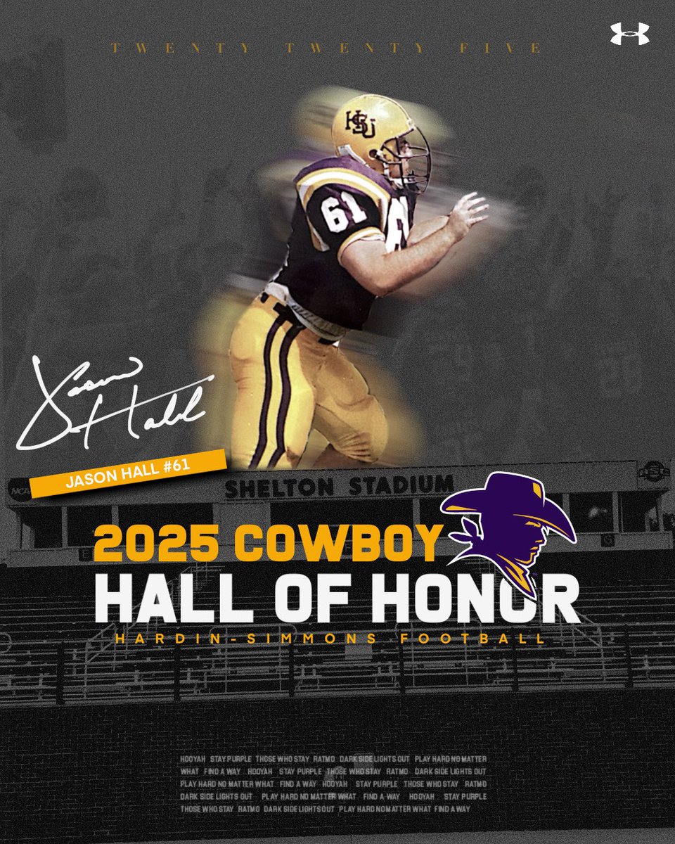 Burleson (@burlesonhsu) on Twitter photo 2025 HSU Cowboy Football Hall of Honor inductee
Jason Hall OL
1992-1996
Induction will take place at the Champions Dinner on April 25, 2025. <a href="/HSUAthletics/">HSU Athletics</a> <a href="/HSUTX/">Hardin-Simmons University</a> <a href="/HSUCowboys/">Hardin-Simmons Cowboy Football</a> 2025 HSU Cowboy Football Hall of Honor inductee
Jason Hall OL
1992-1996
Induction will take place at the Champions Dinner on April 25, 2025. <a href="/HSUAthletics/">HSU Athletics</a> <a href="/HSUTX/">Hardin-Simmons University</a> <a href="/HSUCowboys/">Hardin-Simmons Cowboy Football</a>