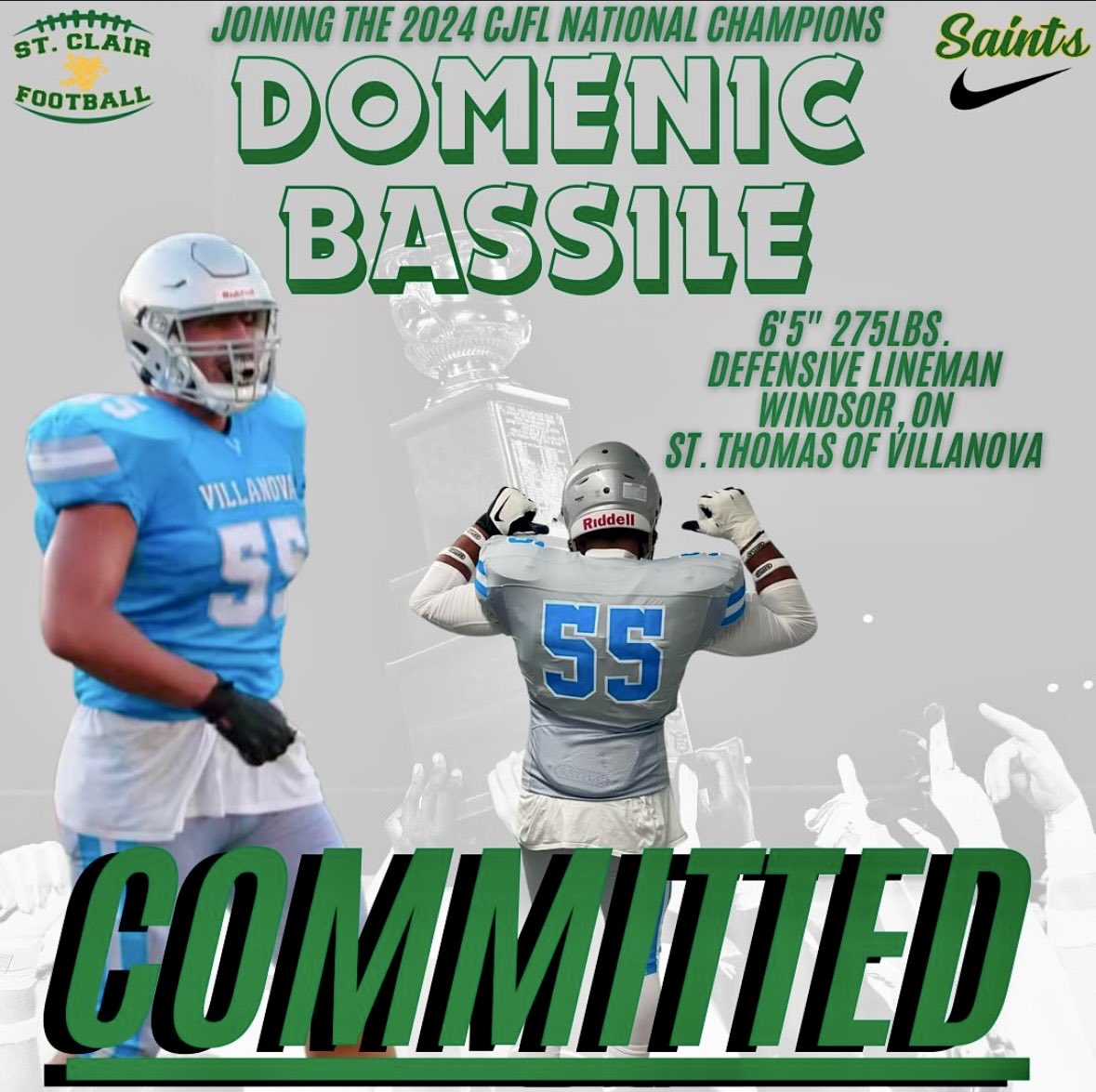 MChance519's tweet image. Another big man is being added to our DL.   The best force unit is getting even better.   Saints Nation welcomes local product Domenic Bassile to the National Champs.   Let’s go!