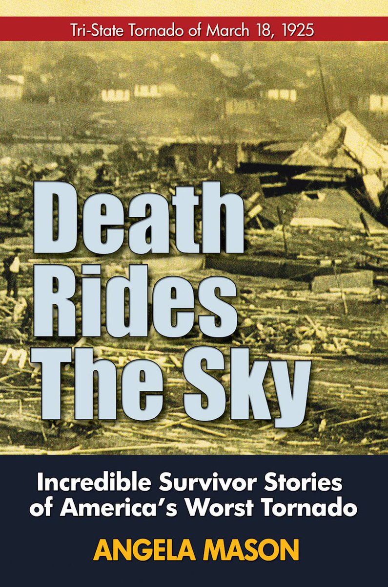 This year marks the 100th anniversary of the deadliest tornado in US history! Our guest tonight is Angela Mason author of Death Rides the Sky: The Story of the 1925 Tri-State Tornado. She tells this story thru the eyes of those who experienced it! 8p ET! youtube.com/c/WeatherBrains