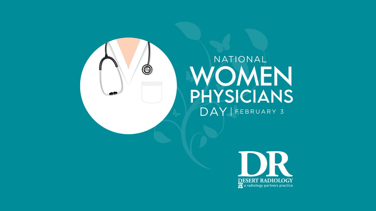 Happy #NationalWomenPhysiciansDay! Today, we honor the dedication &amp; achievements of women in medicine. Thank you to the incredible women physicians at Desert Radiology  and beyond for your commitment &amp; for breaking barriers! 💙👩‍⚕️ #WomenInMedicine #ThankYouDoctors #DesertRadiology