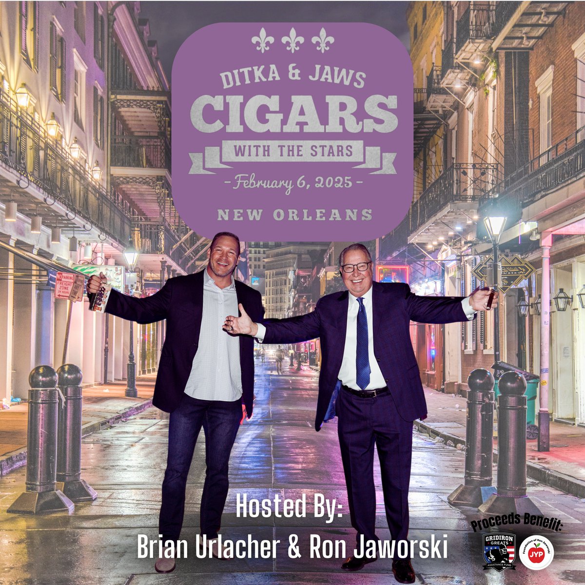 GridironGreats (@gridiron_greats) on Twitter photo ๐จ TODAY'S THE BIG DAY! ๐จ The 2025 <a href="/DitkaJawsCigars/">Ditka-Jaws Super Bowl Party New Orleans</a> with the Stars kicks off TONIGHT! ๐๐ฅ๐ Donโt miss out on an unforgettable evening supporting <a href="/JawsYouthPlay/">Ron Jaworski's Foundation, Jaws Youth Playbook</a> & <a href="/Gridiron_Greats/">GridironGreats</a>.
๐๏ธ TICKETS AVAILABLE AT THE DOOR OR ONLINE UNTIL 3 PM DitkaJaws2025.eventbrite.com ๐จ TODAY'S THE BIG DAY! ๐จ The 2025 <a href="/DitkaJawsCigars/">Ditka-Jaws Super Bowl Party New Orleans</a> with the Stars kicks off TONIGHT! ๐๐ฅ๐ Donโt miss out on an unforgettable evening supporting <a href="/JawsYouthPlay/">Ron Jaworski's Foundation, Jaws Youth Playbook</a> & <a href="/Gridiron_Greats/">GridironGreats</a>.
๐๏ธ TICKETS AVAILABLE AT THE DOOR OR ONLINE UNTIL 3 PM DitkaJaws2025.eventbrite.com