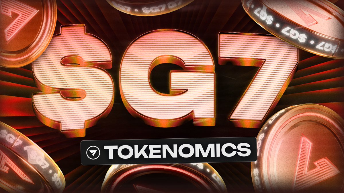 Game7HQ's tweet photo. 🪙 $G7 Tokenomics 🪙

$G7 is not just a token.

It's the economic engine powering a player-owned gaming ecosystem.

Let's break it down 🧵 https://t.co/QJs9ECD6rq
