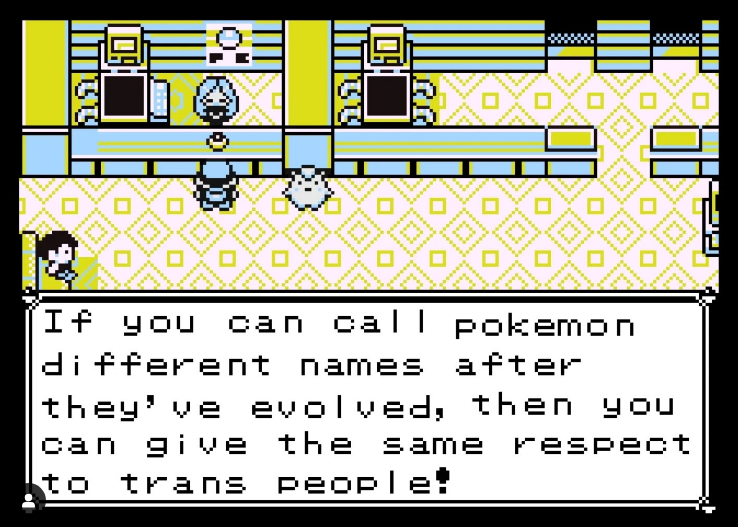 "If you can remember the Kanto 151 Pokemon, or stats, IVs, abilities, berries and so; b*tch, you can remember pronouns"