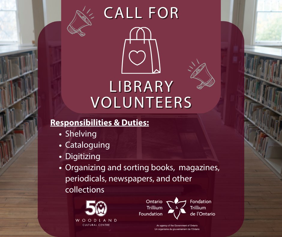 woodlandcc's tweet photo. For more information, visit our volunteer webpage https://t.co/981hWyCSv1 or email us at frontdesk@woodlandculturalcentre.ca https://t.co/48CEuxllZc