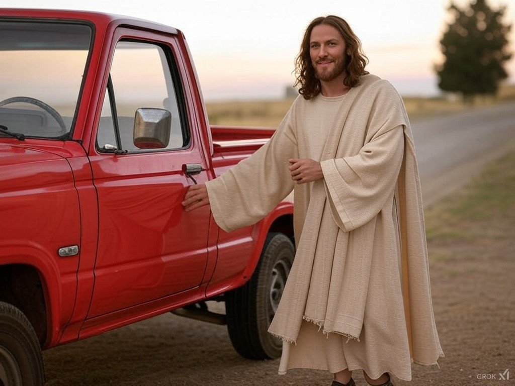 86ToyotaPickup's tweet photo. @spunosounds The door to our beautiful red 86 Toyota Pickup Truck is right here #8TP https://t.co/ax9YuCXsc8