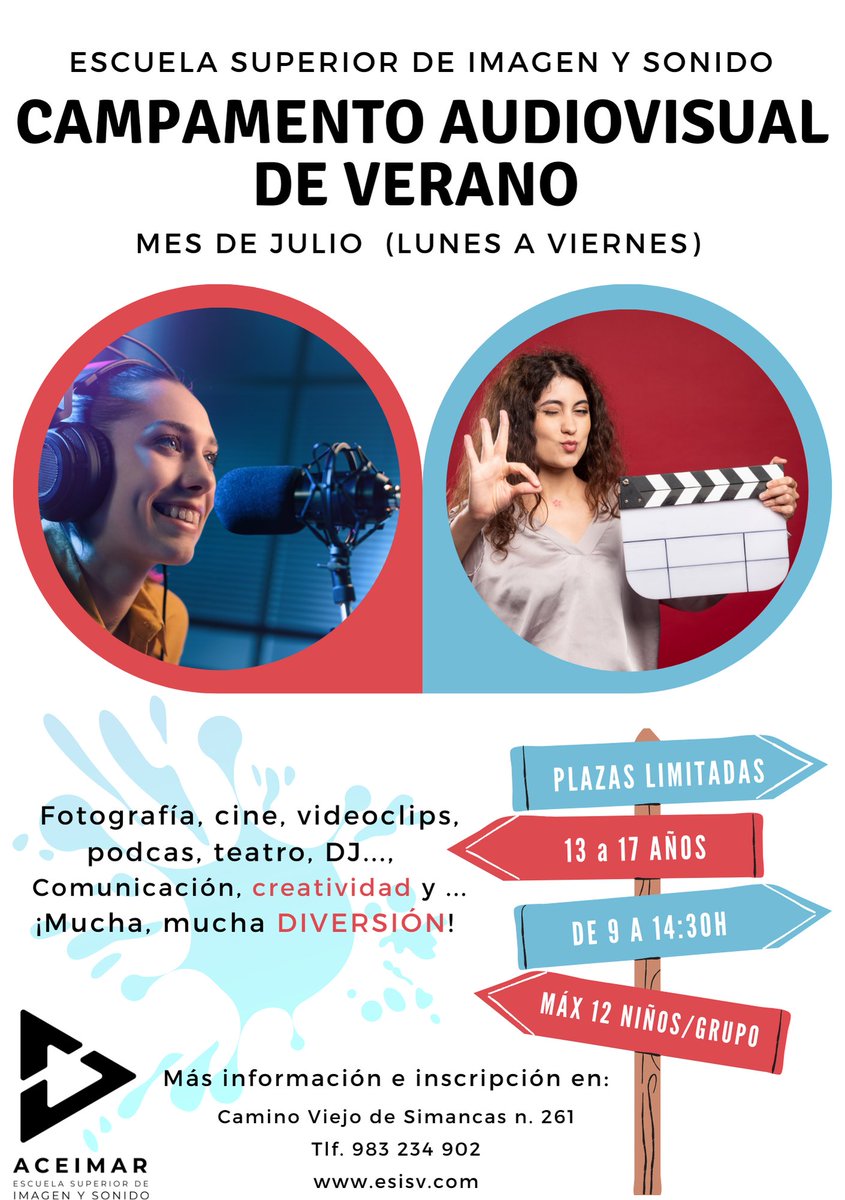 🏖️ Preparando el verano.... 
+Info. : esisv.com/camp-audiovisu…