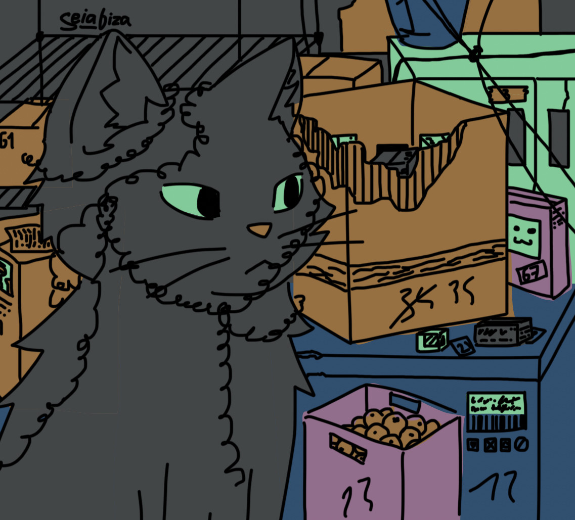 seia_biza's tweet image. #cat #catart #simpleart #artwork