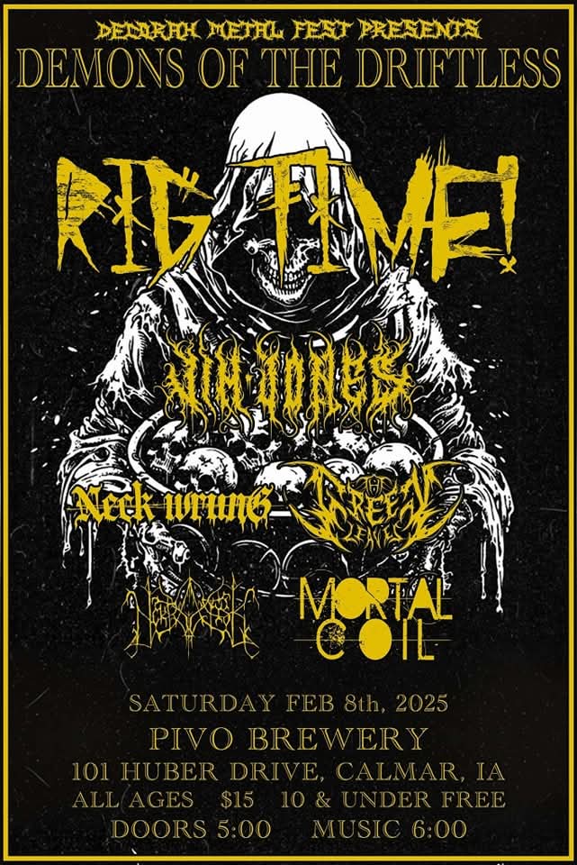 NEXT SHOW ⚒️ Calmar, Iowa 
See you there 🤝