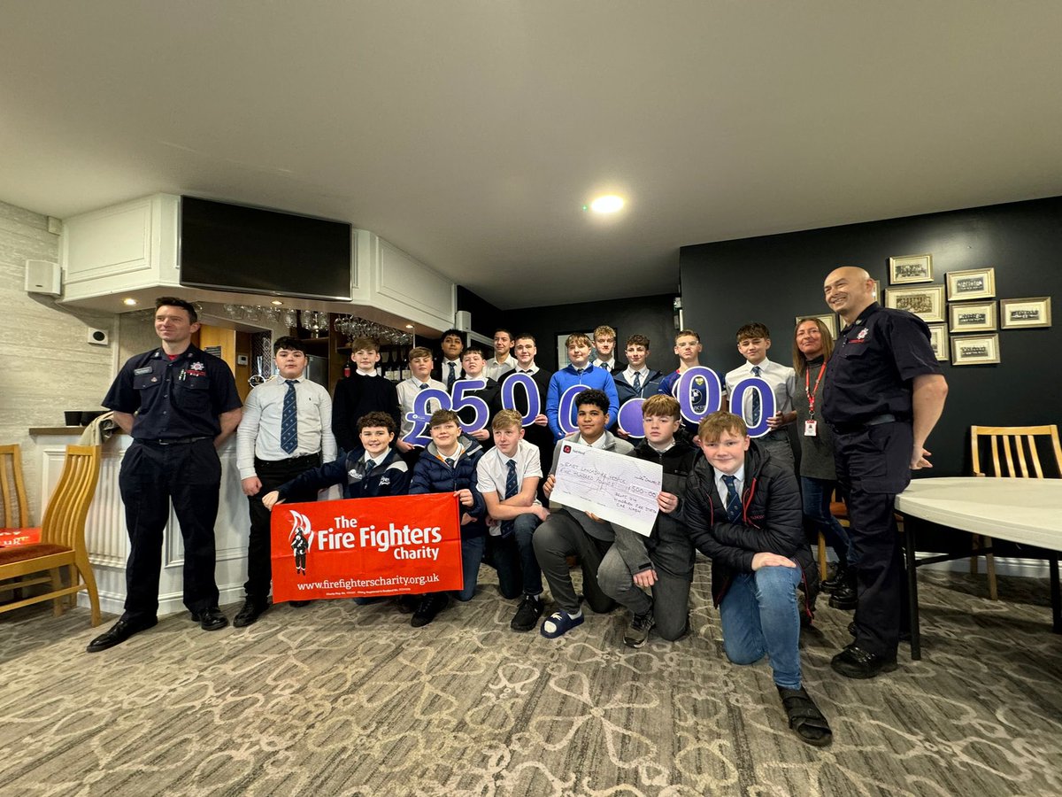 Liam Wilson (@liamwilson_lfrs) on Twitter photo My lad and his teammates from <a href="/BlackburnRugby/">BRUFC</a> U14’s helped <a href="/LancashireFRS/">Lancashire Fire & Rescue Service</a> raise funds for <a href="/firefighters999/">Fire Fighters Charity</a> & <a href="/elhospice/">East Lancashire Hospice</a> by doing a charity car wash late last year
Amazing graft on a long day helped raise over £1k with over £500 being presented to reps from each charity👏👏👏 My lad and his teammates from <a href="/BlackburnRugby/">BRUFC</a> U14’s helped <a href="/LancashireFRS/">Lancashire Fire & Rescue Service</a> raise funds for <a href="/firefighters999/">Fire Fighters Charity</a> & <a href="/elhospice/">East Lancashire Hospice</a> by doing a charity car wash late last year
Amazing graft on a long day helped raise over £1k with over £500 being presented to reps from each charity👏👏👏