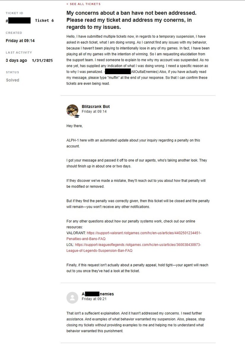 EnemiesOutta's tweet photo. @riotgames 
@RiotSupport 
@LeagueOfLegends 
Hello, can I get a reason as to why my account is suspended? Do you just ban people's accounts nowadays without explaining why? https://t.co/Y42YTWn73K