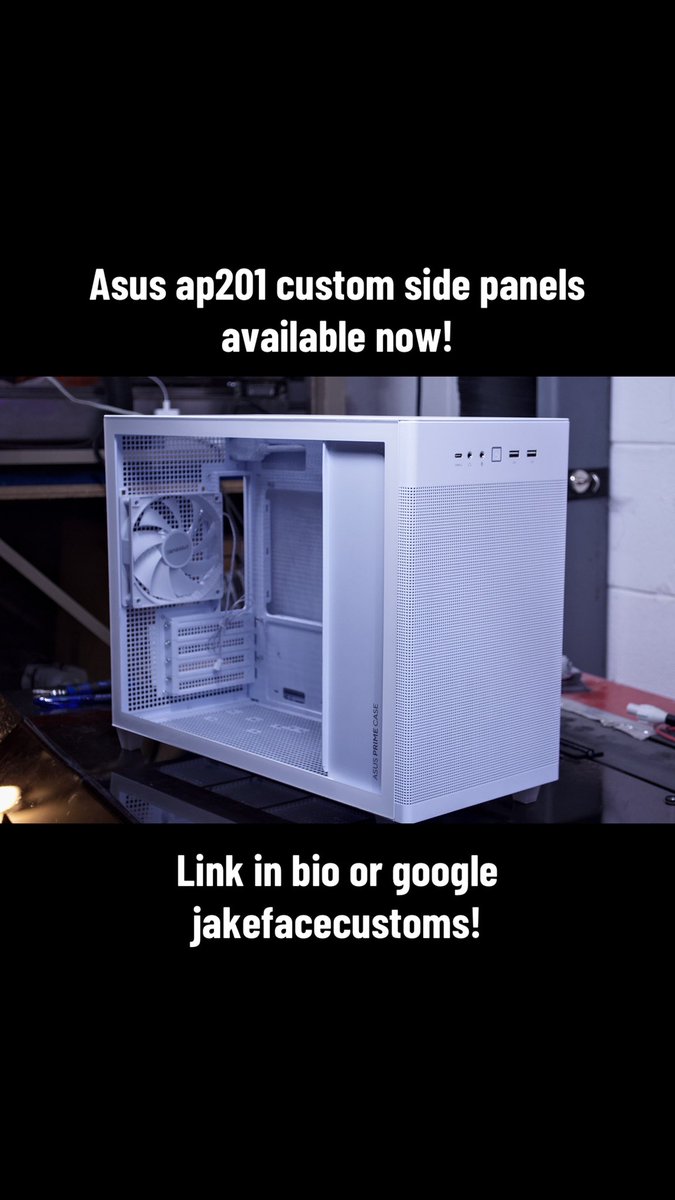 JakefaceCustoms (@jakefacecustoms) on Twitter photo The Asus AP201 custom side panel is finally finished! Installs like the stock panel, multiples colors, multiple vented designs. Link in bio or google jakefacecustoms!
#asus #mffpc #sffpc #pcgaming #pc #pcgamer #pcbuild #pcsetup #pcmods #cnc #lasercutting #nvidia #amd The Asus AP201 custom side panel is finally finished! Installs like the stock panel, multiples colors, multiple vented designs. Link in bio or google jakefacecustoms!
#asus #mffpc #sffpc #pcgaming #pc #pcgamer #pcbuild #pcsetup #pcmods #cnc #lasercutting #nvidia #amd