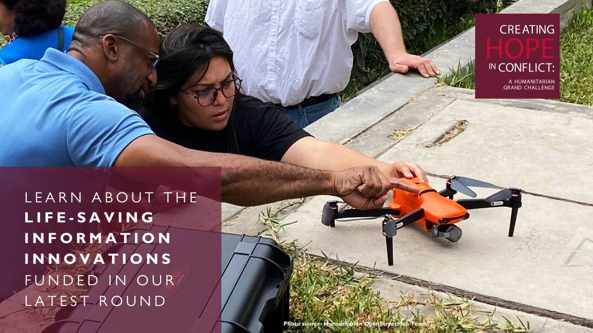 HumanitarianGC's tweet image. 🌍 Information saves lives! Proud to fund @hotosm, RESETTLE-IDPs at @DalhousieU , and others creating solutions for disease monitoring, aerial mapping & life skills training in DRC, East Africa & Nigeria.
Read more: humanitariangrandchallenge.org/creating-hope-…