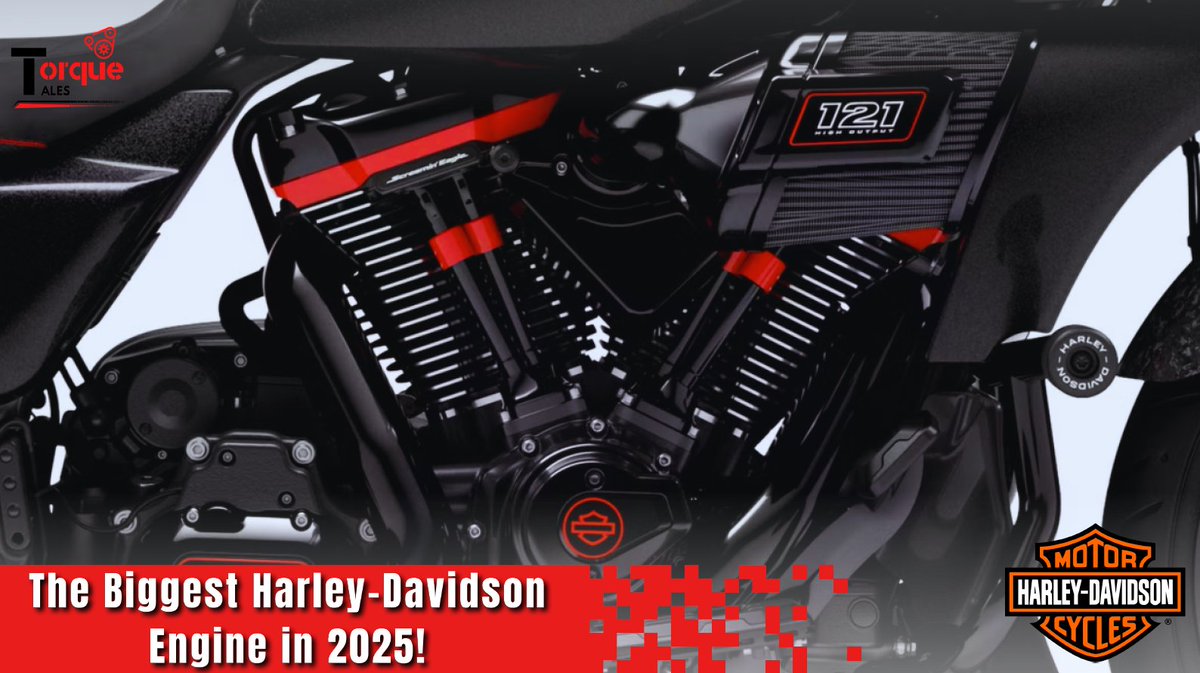 TorqueTales317's tweet image. Milwaukee-Eight Series: Harley-Davidson’s Biggest Production Engine

The crown jewel of this series is here—the Milwaukee-Eight 121, the biggest Harley-Davidson engine of 2025.

Read more @ torque-tales.blogspot.com/2025/02/the-bi…

#Torquetales #harleydavidson #Milwaukee-Eight121 #Autonews